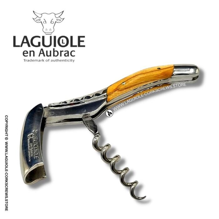 twisted laguiole corkscrew olive wood