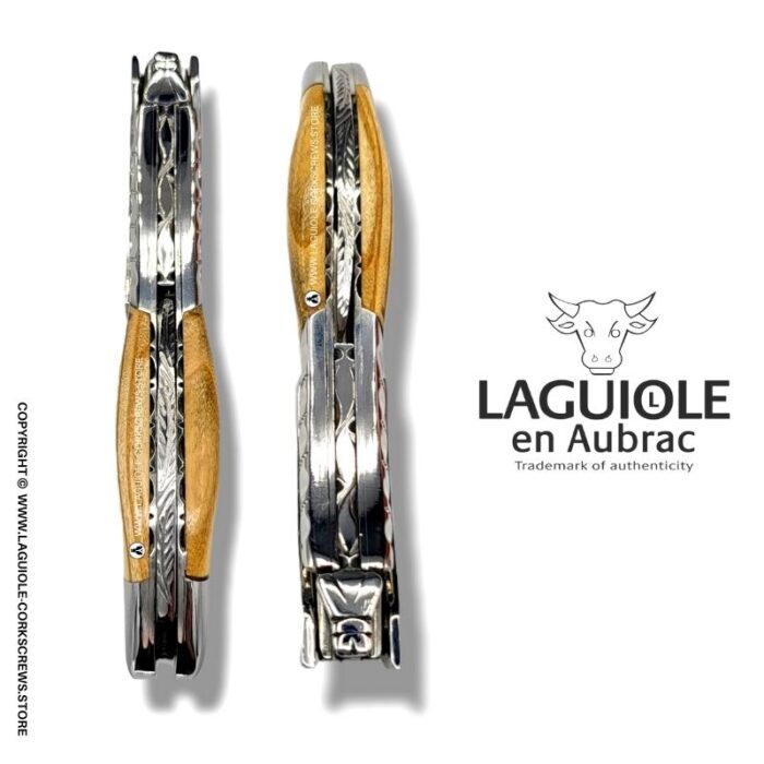 twisted laguiole corkscrew olive wood