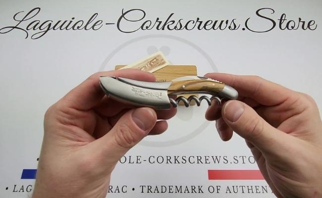 laguiole corkscrew olive wood