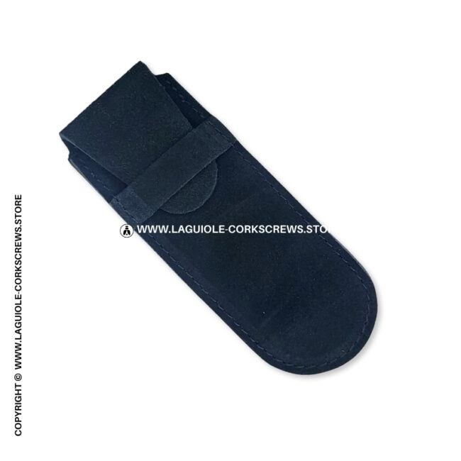 black nubuck leather sheath