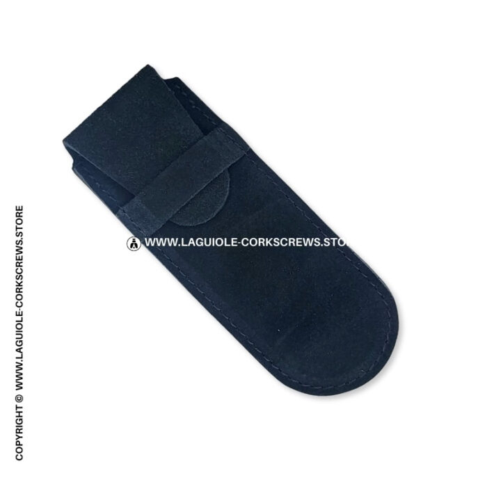black nubuck leather sheath