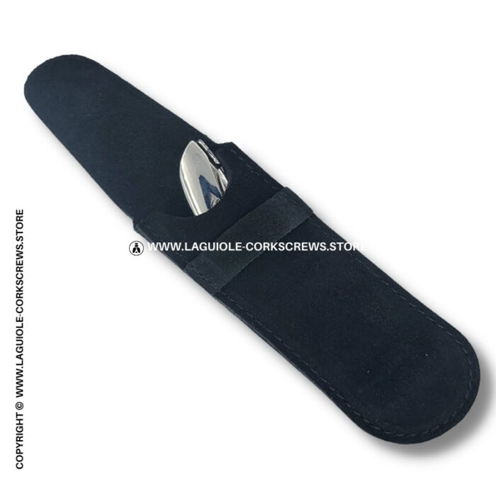 black nubuck leather sheath