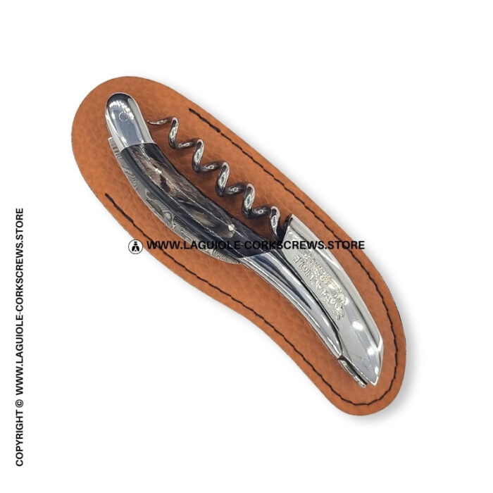 classic brown sheath for laguiole corkscrews