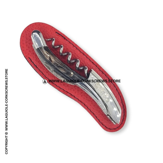 classic red sheath for laguiole corkscrews