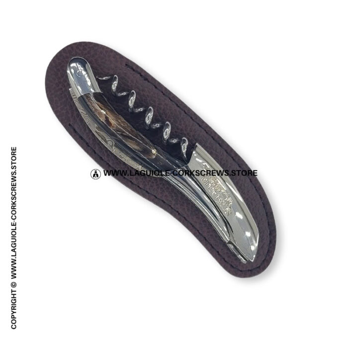 classic terracotta sheath for laguiole corkscrews