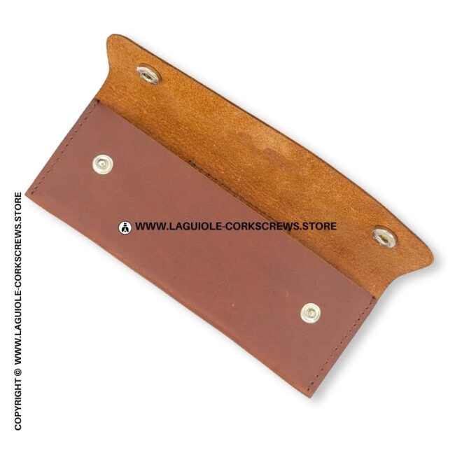 laguiole en aubrac leather sheath for corkscrews