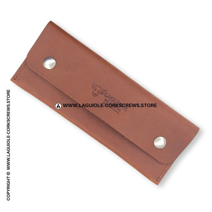 laguiole en aubrac leather sheath for corkscrews
