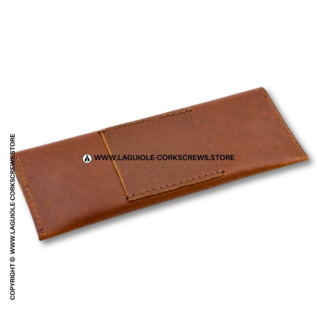 laguiole en aubrac leather sheath for corkscrews