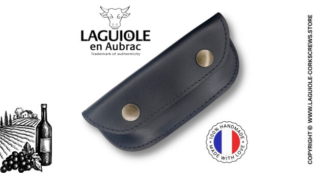 leather sommelier belt sheath – black