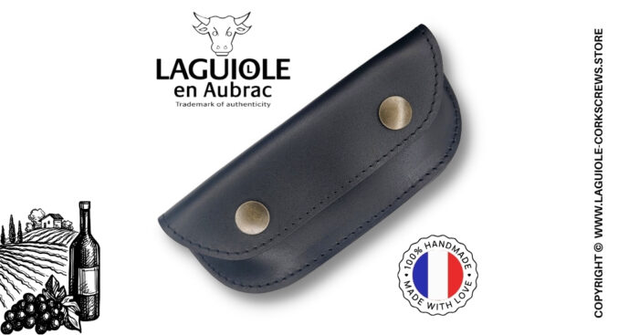 leather sommelier belt sheath – black