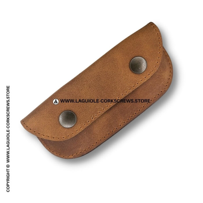 leather sommelier belt sheath moka