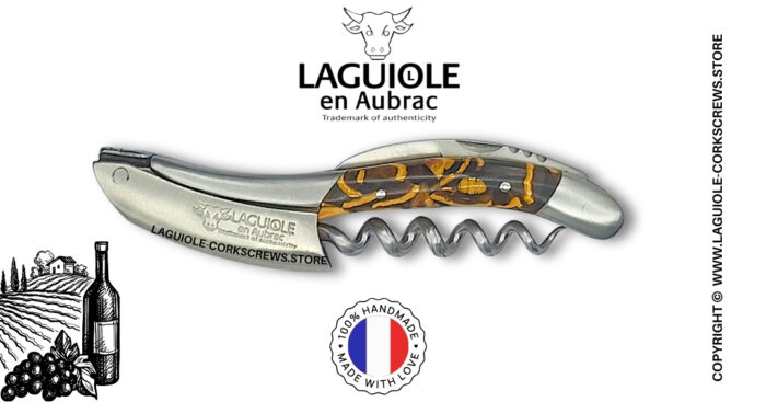 laguiole wine opener walnut shells handle