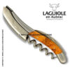 laguiole corkscrew with juniper wood wood handle