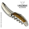 laguiole corkscrew with pistachio wood handle
