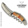 laguiole corkscrew with woodstock marquetry handle