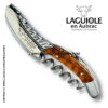 twisted laguiole corkscrew with snakewood handle
