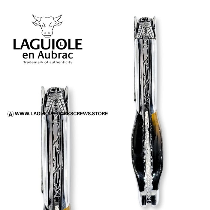 laguiole corkscrew prestige bee ram horn