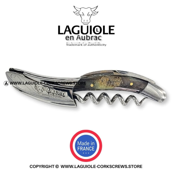laguiole corkscrew prestige bee ram horn