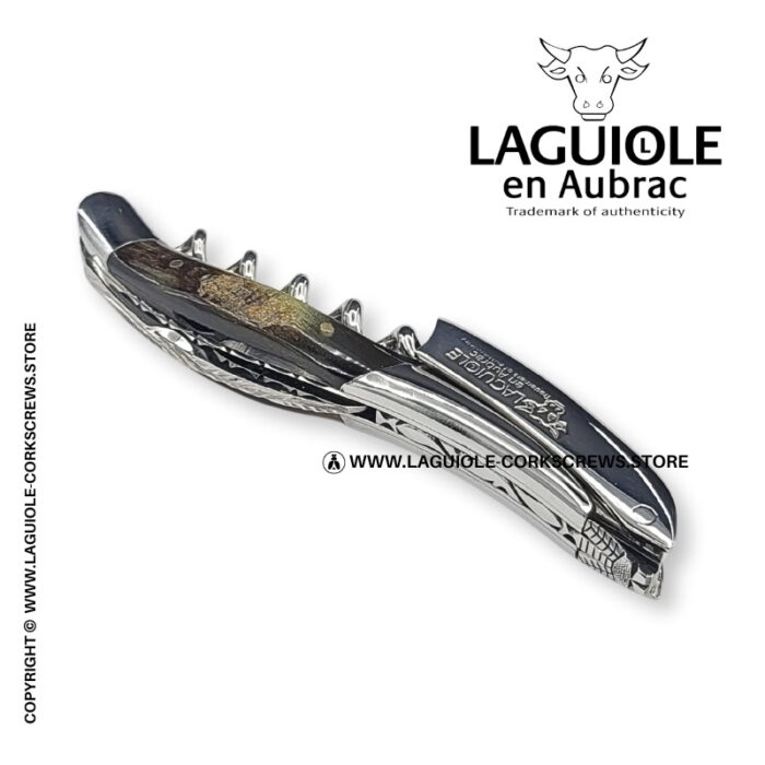 laguiole corkscrew prestige bee ram horn