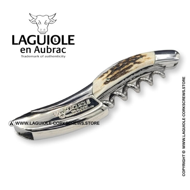 laguiole corkscrew prestige bee stag horn