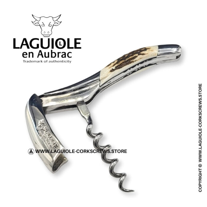 laguiole corkscrew prestige bee stag horn