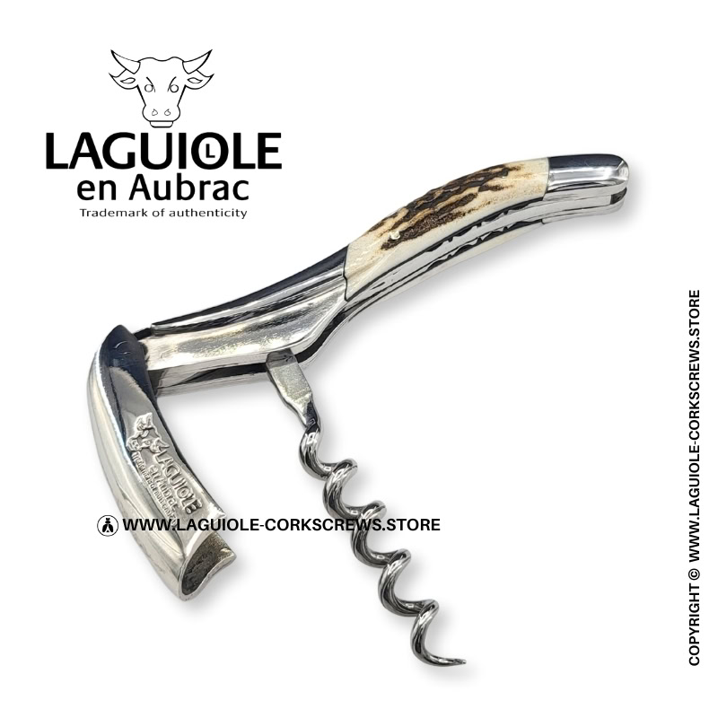 laguiole corkscrew prestige bee stag horn