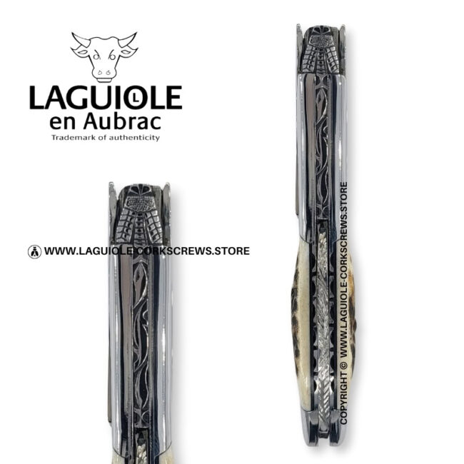 laguiole corkscrew prestige bee stag horn
