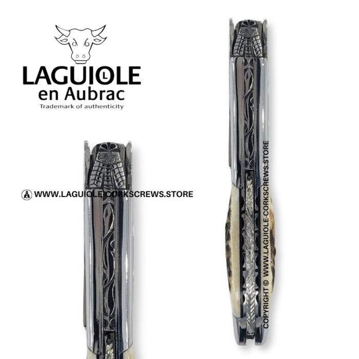 laguiole corkscrew prestige bee stag horn