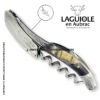 laguiole corkscrew with sculpted bolsters and chiseled plates ram horn