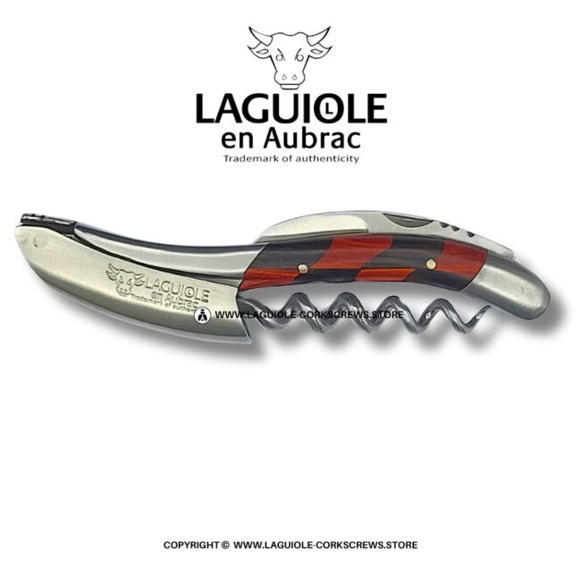 sommelier laguiole en aubrac damier red heart/Ébène