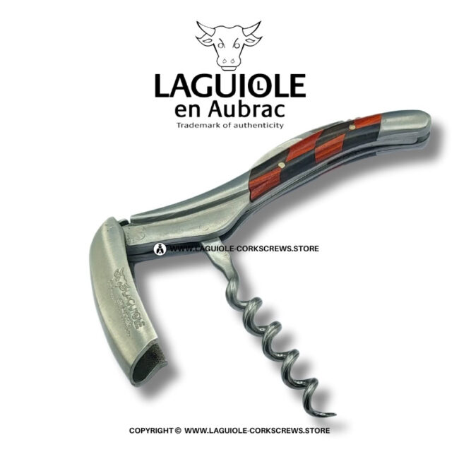 sommelier laguiole en aubrac damier red heart/Ébène