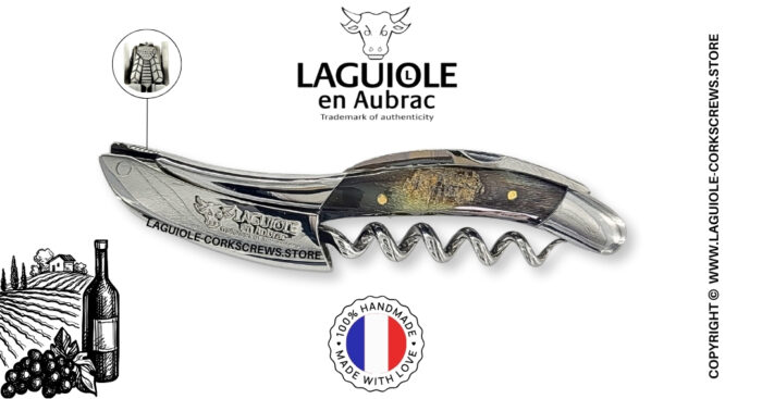 laguiole wine opener prestige bee ram horn