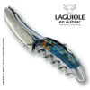 laguiole corkscrew blue poplar burl