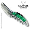 original laguiole corkscrew with malachite stone handle