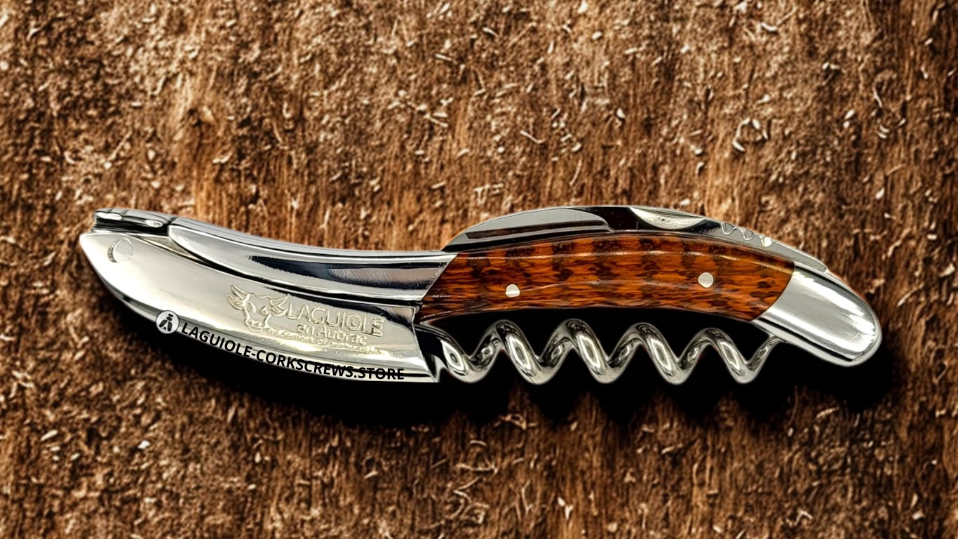 laguiole corkscrews in snakewood – precision, pattern and prestige